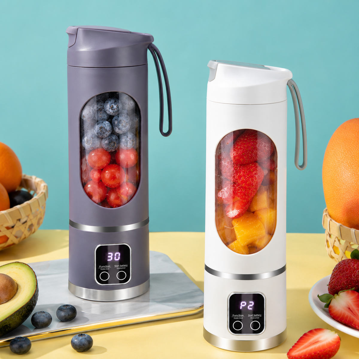 Portable Juicer – Rechargeable Mini Blender for Fresh Juices & Smoothies